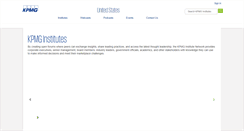Desktop Screenshot of kpmg-institutes.com