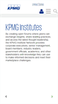 Mobile Screenshot of kpmg-institutes.com